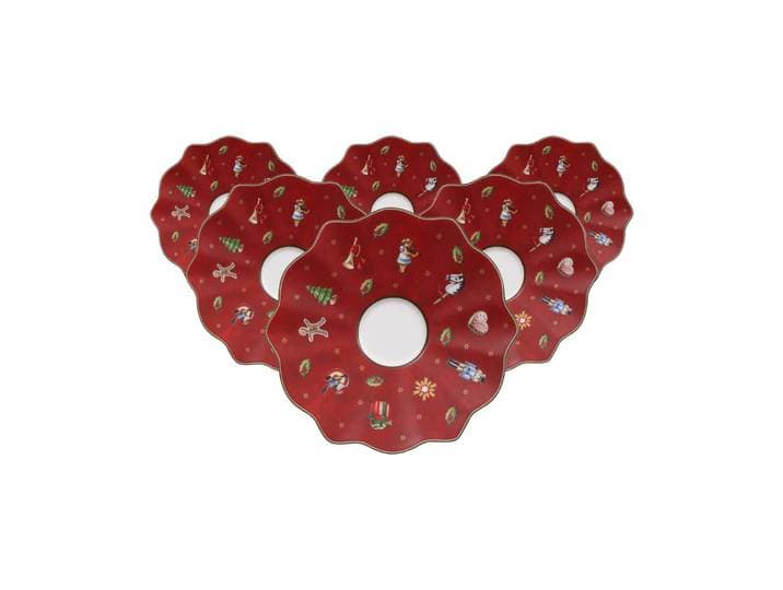 Untertasse VILLEROY & BOCH Espressountertassen Toy's Delight ø 13 cm 6er Set bunt , bunt, L:13cm, Speiseteller, Untertasse