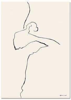 Inspired Finds Nordic White Shell Beach Dandelion Canvas Wall Art Minimalist Living Room Decor line Dancer 7.87x11.81in