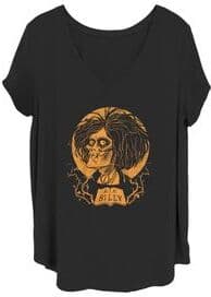Plus Size Women's Rip Billy V-Neck T-Shirt by Mad Engine in Black (Size 3X (22-24))