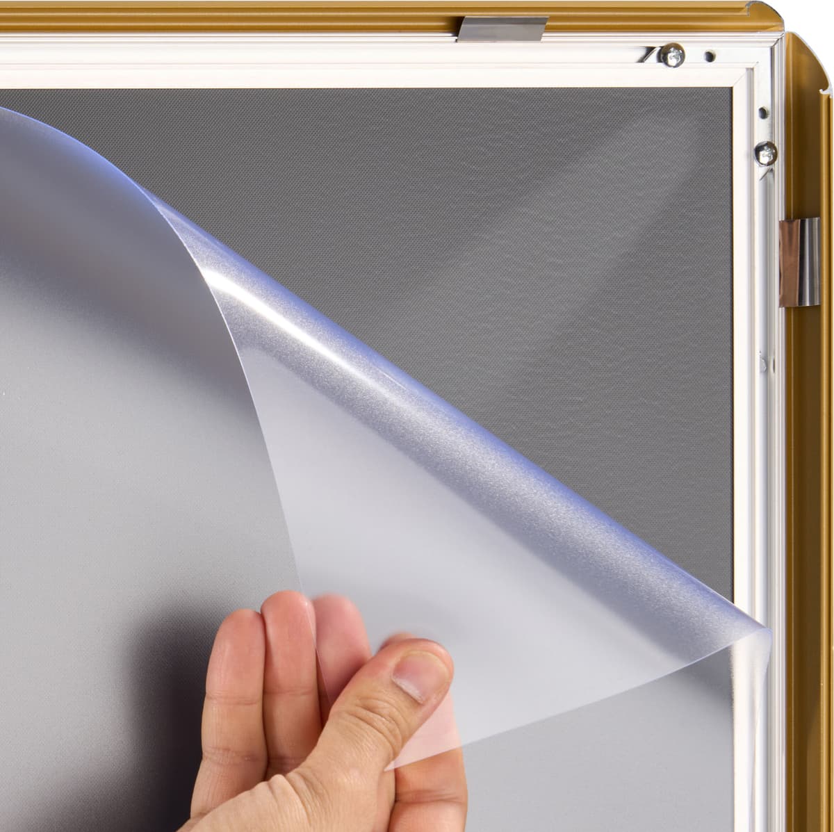SPRINTIS 1 Cornice a scatto B2 standard Ad angolo squadrato   oro   25 mm, alluminio