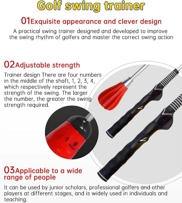 Caiton Golf Swing Exerciser   Premium Golf Aid for Men Women Beginners   Indoor Golf   Improve Your Skill and Accuracy