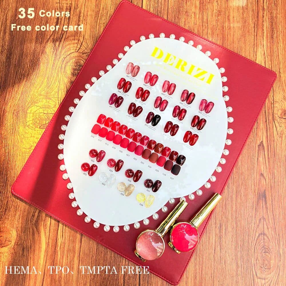 NONE HEMA/TPO FREE High-end 35 Red Gel Polish Set Easy Soak Off UV Gel Polish Nail Kit Nail Salon Profession Varnishes Gel Wholesale
