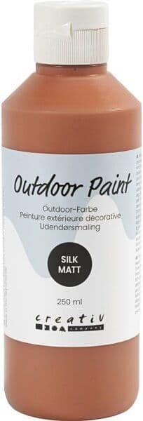 Creativ Company Udendørsmaling, 250 Ml, Silkemat, Antik Rød
