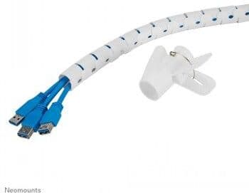 Neomounts spiral cable wrap, ø25 mm., multiple cables, white