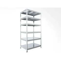 Speisekammerregal Biedrax 60 x 90 x 210 cm, Verzinkt, 6 Stahlböden, Fachlast 150 kg pro Fachboden