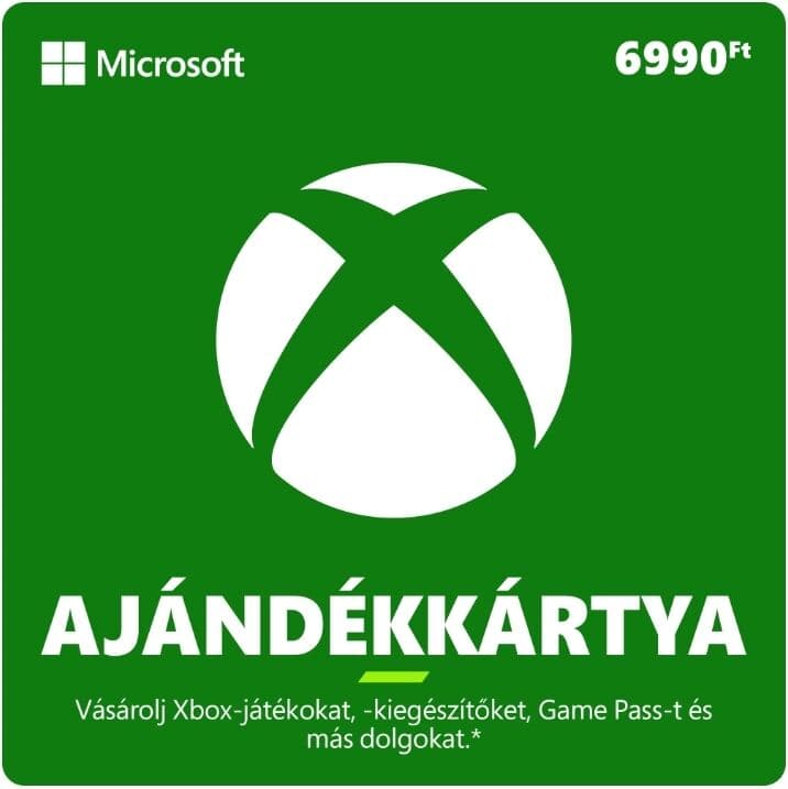 - 6990 forintos Microsoft XBOX ajándékkártya digitális kód Xbox One