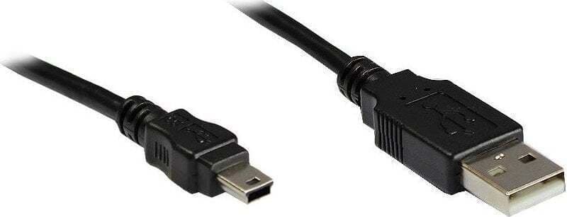 Καλώδιο Usb Good Connections Good Connections Usb2.0 Καλώδιο A-mini B5pol Μαύρο 0,3m 3310-AM03