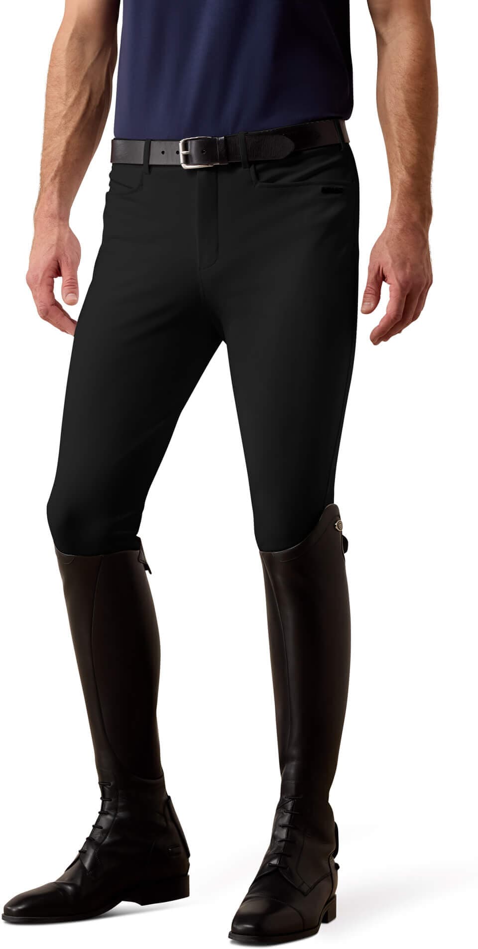 Men's Compel Knee Patch Breeches in Black, Size: 36 Regular by Ariat