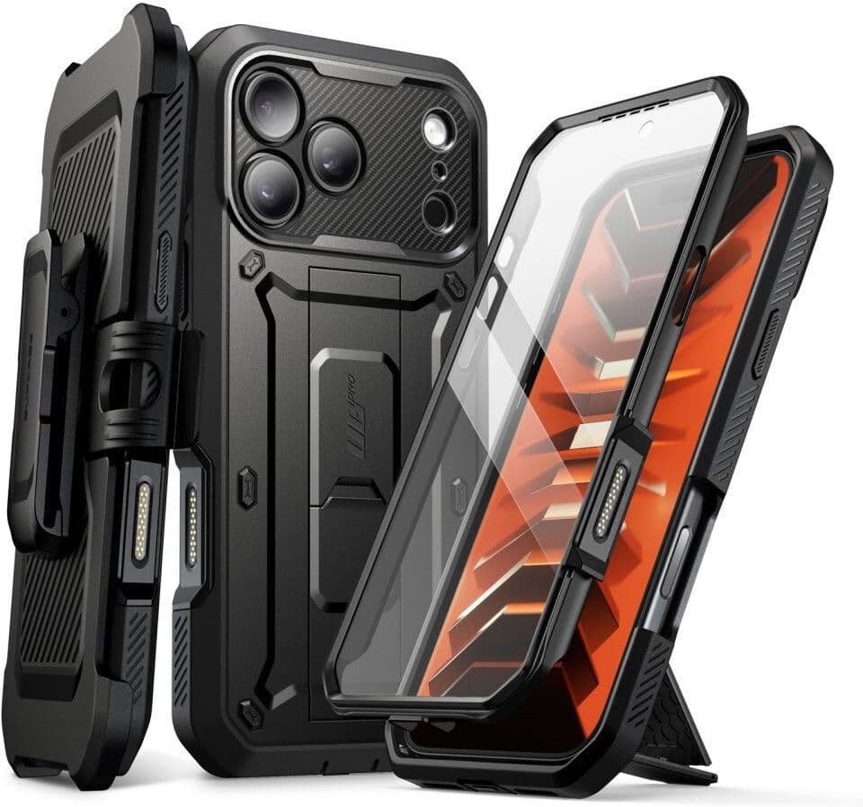 iPhone 18 Pro / 17 Pro Supcase Unicorn Beetle Pro Håndværker Cover - Sort