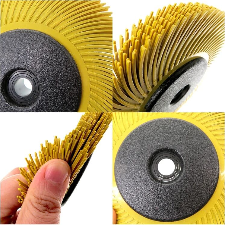 VIBRATITE 6Inch 150MM Nylon Abrasive Grinding Wheel Brush Anti-Clogging Long Lifespan for Metal Stainless Steel Wood Rust & Paint Removal
