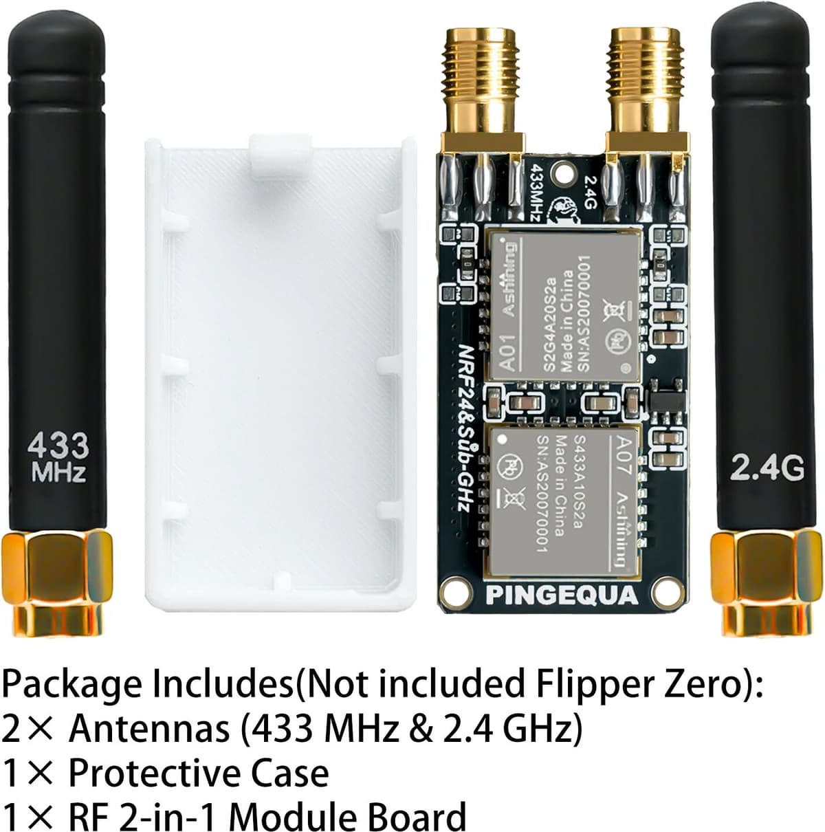 DJKD PINGEQUA 2-in-1 Development Expansion Board Compatible with Flipper Zero, Auto-Switch, App-Ready, Plug and Play