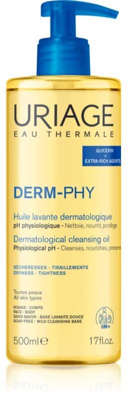 Uriage DERM-PHY Dermatological Cleansing Oil pielęgnujący olejek pod prysznic 500 ml