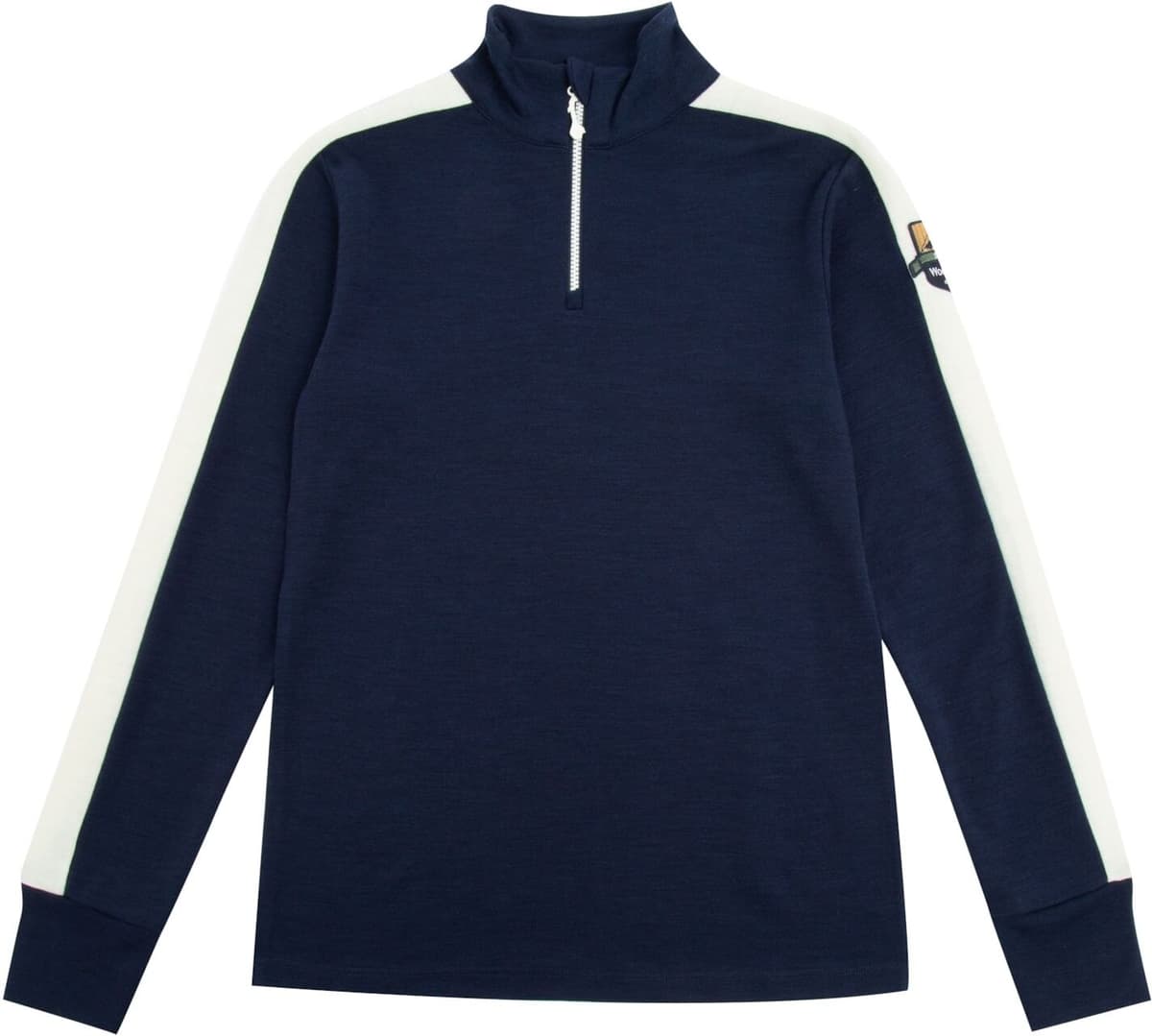 WoolLand Ål Half-Zip Genser, Barn Blue Ink 158-164