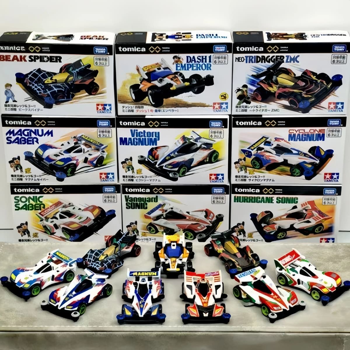 Black Box Takara Tomy Tomica Tamiya Collaboration Spider King 4wd Alloy Racing Car Model Miniature Vehicle Birthday Toys Gifts