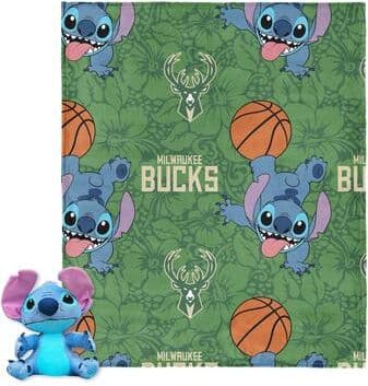 NBA Spin Stitch Hugger Pillow & Silk Touch Throw Blanket Set