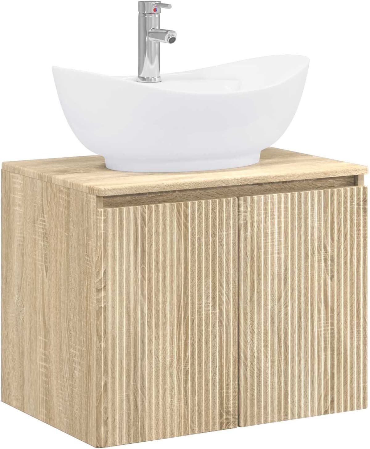 vidaXL Ensemble de mobilier de salle de bain Chêne Sonoma