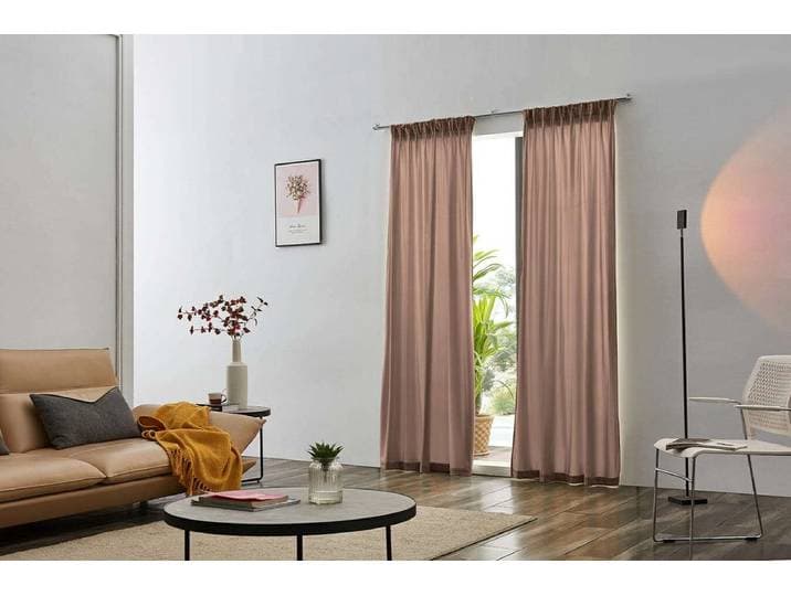 Larson - Velvet Gordijnen - 1.4m x 2.5m - Haken - Roze
