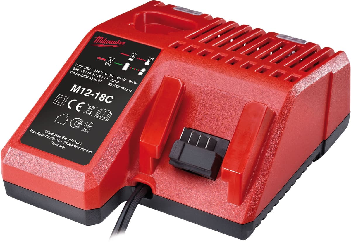 Milwaukee Laddare, M12-18 C