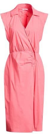 Patrizia Pepe Vestido midi Mujer Fucsia 36,38,40 Mujer
