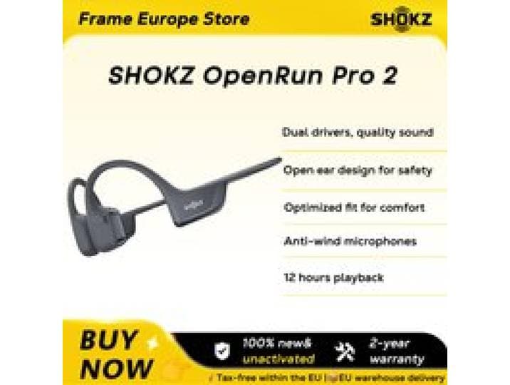 【LOCAL+】SHOKZ OpenRun Pro 2 Muziek Sport-hoofdtelefoon Beengeleiding Draadloze Bluetooth 5.3-oortelefoon IP55 Waterdicht 12 uur batterij S820/S821 Nieuw origineel