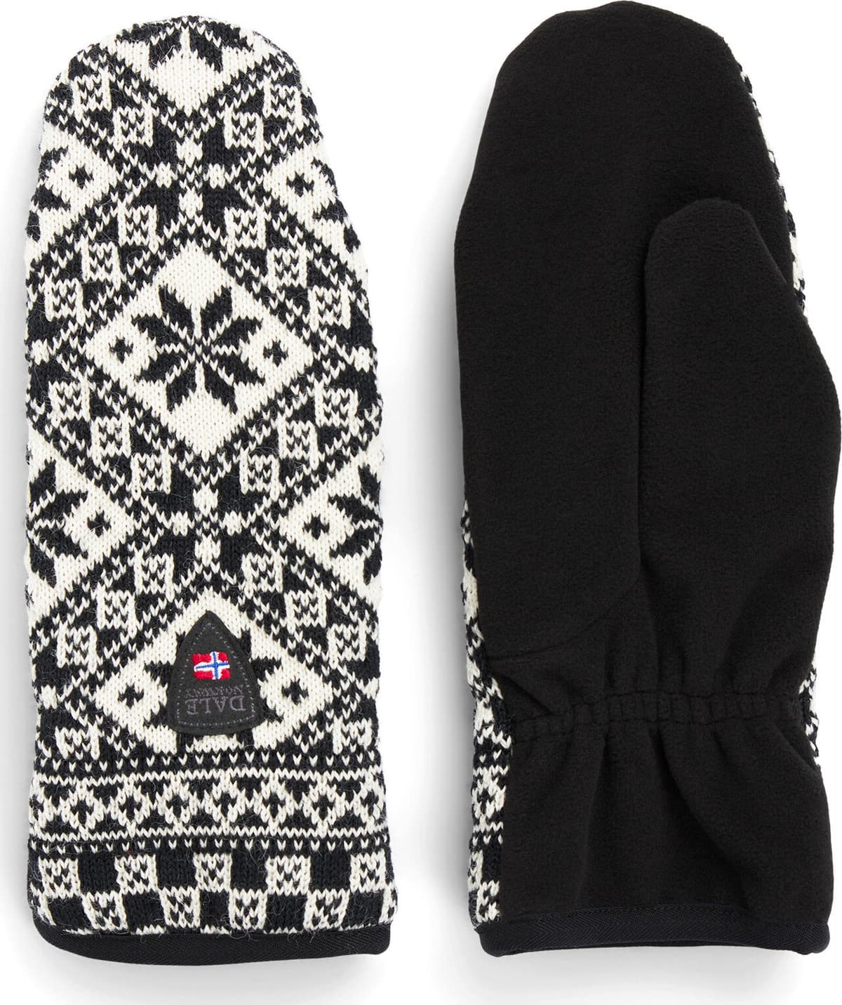 Dale of Norway Unisex Bjorøy Polar Mittens Black/Offwhite L