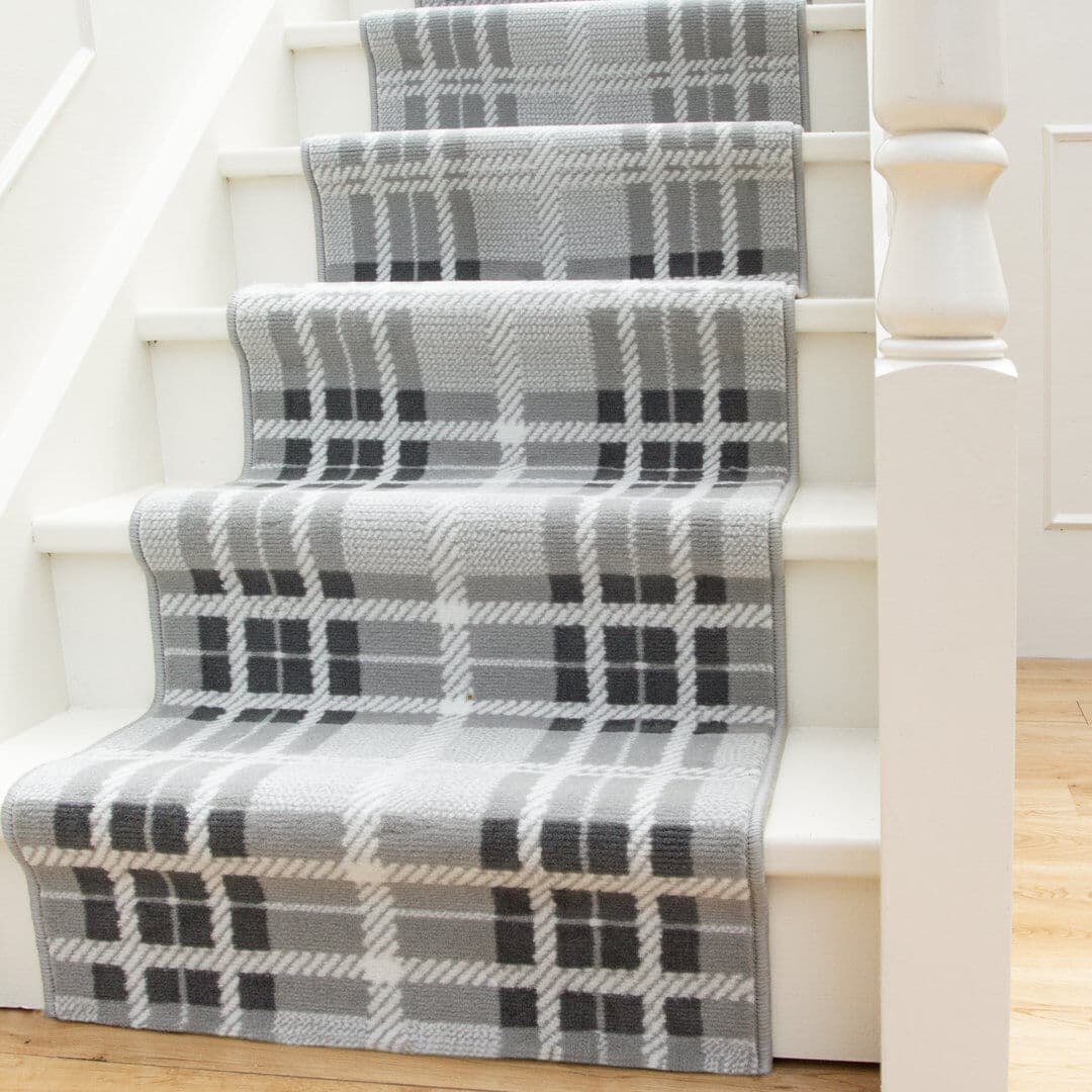 Alpen Home Congo Plaid Area Rug Gray Runner 60 x 1615cm