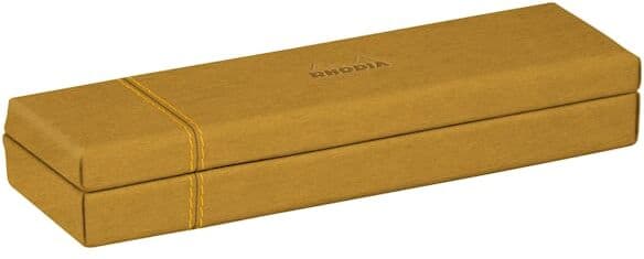 Rhodiarama pencil box 21x5,5x3cm Gold