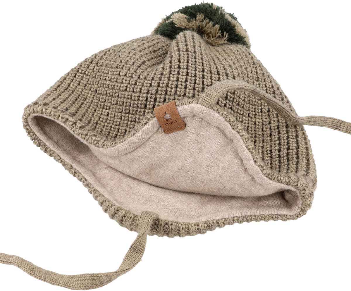 Strickmütze MAXIMO, Baby, Gr. 49/51, flanell meliert, Strick, Obermaterial: 70% Polyacryl, 30% Wolle. Futter: 100% Baumwolle, Mützen Strickmütze flanell meliert 49/51