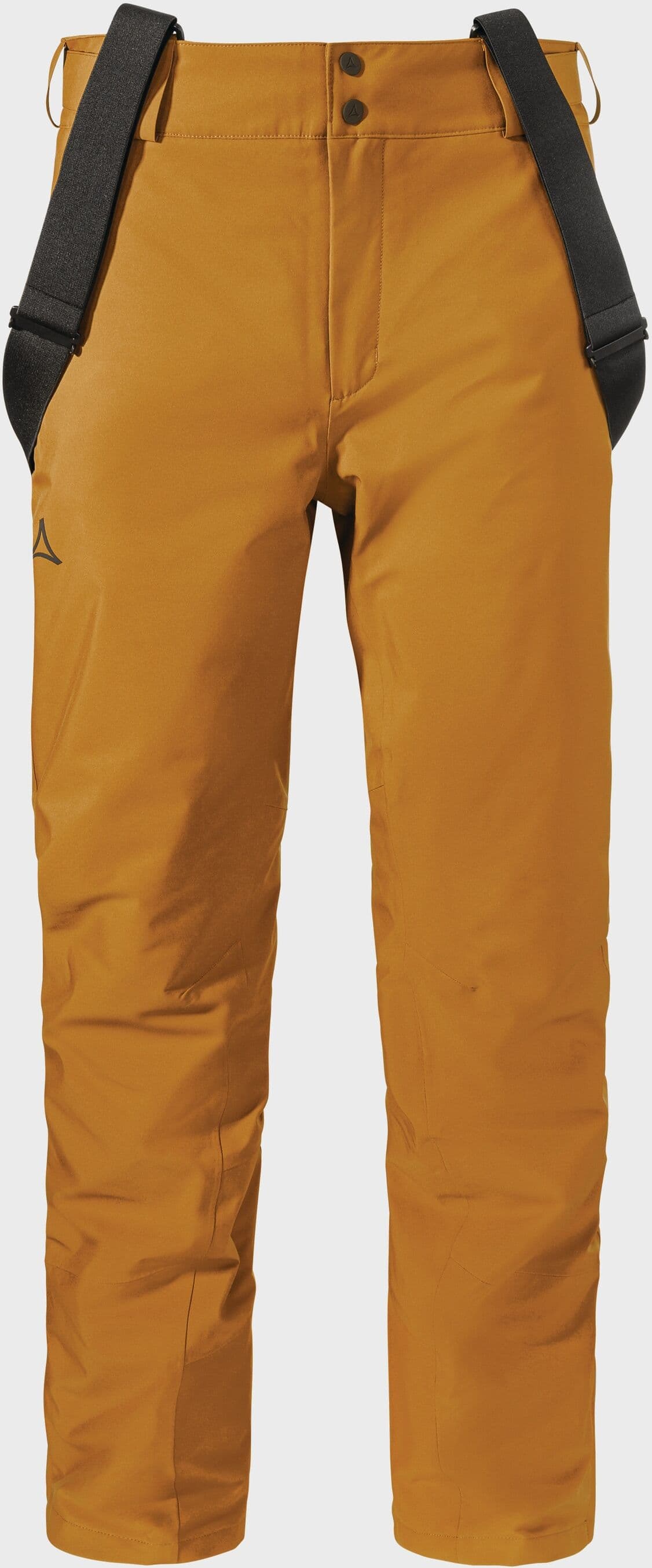 Latzhose SCHÖFFEL "Ski Pants Weissach M", Herren, Gr. 46, Normalgrößen, gelb (5735, gelb), Oberstoff : 100% Polyester (Membran: Polyurethan) Futter : 100% Polyester Wattierung : 100% Polyester, Hosen Latzhose