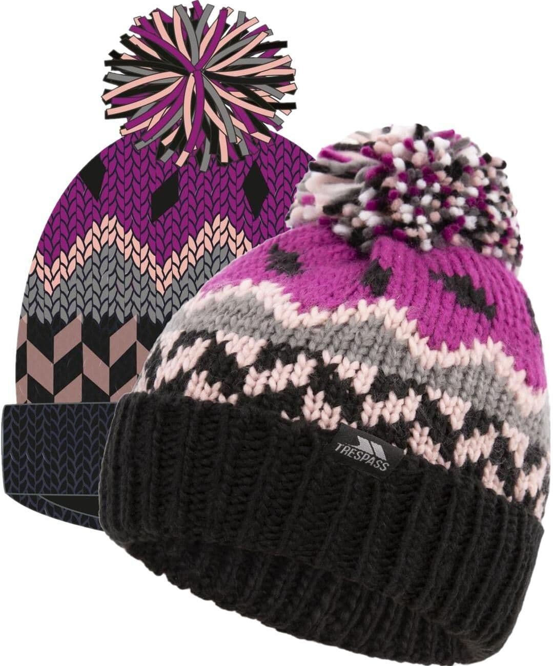 Trespass Twiglet - Kids Hat  Purple Orchid 8/10