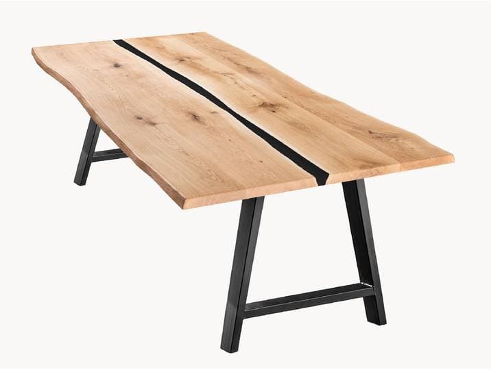 Tisch Aresina - U-Form - 100x240 cm - Schweizer Kante