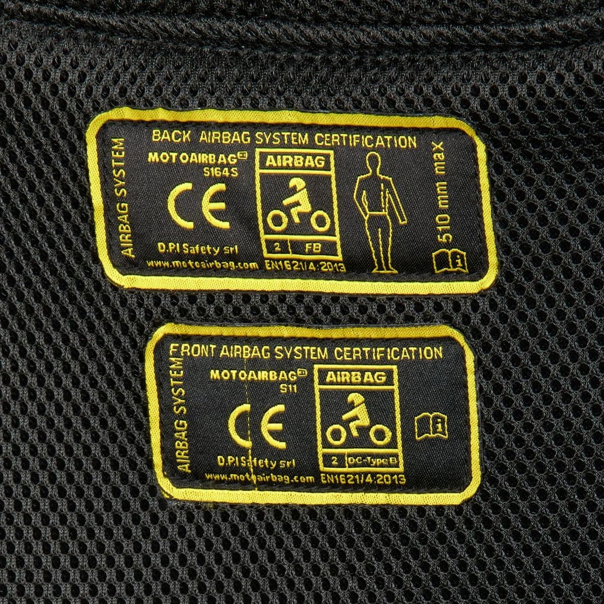 MOTOAIRBAG Mab V4.0 Airbag Vest/jakke 2xl/3xl - Svart/gul