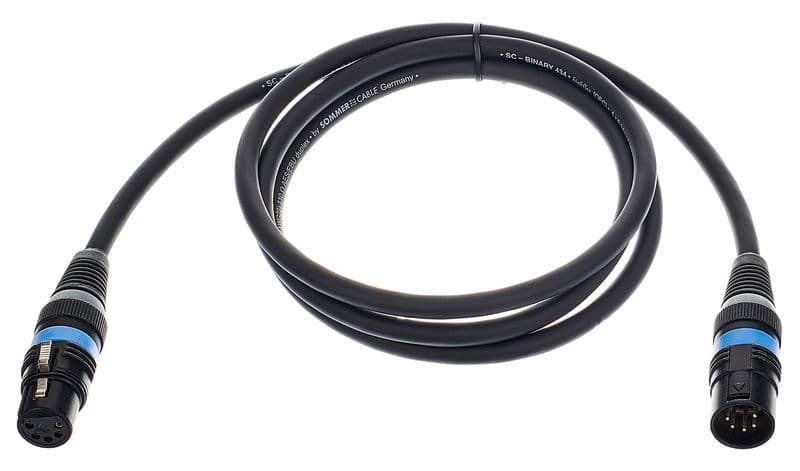 Sommer Cable DMX cable black 1,5m 5 Pol. nero