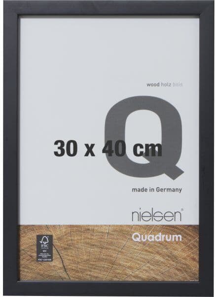 Nielsen Rammer Quadrum Skifteramme, 30x40 Cm, Sort