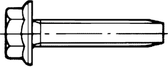 Arvid Nilsson Sekskantskrue Din 7500 Elforzinket Tm8 × 40