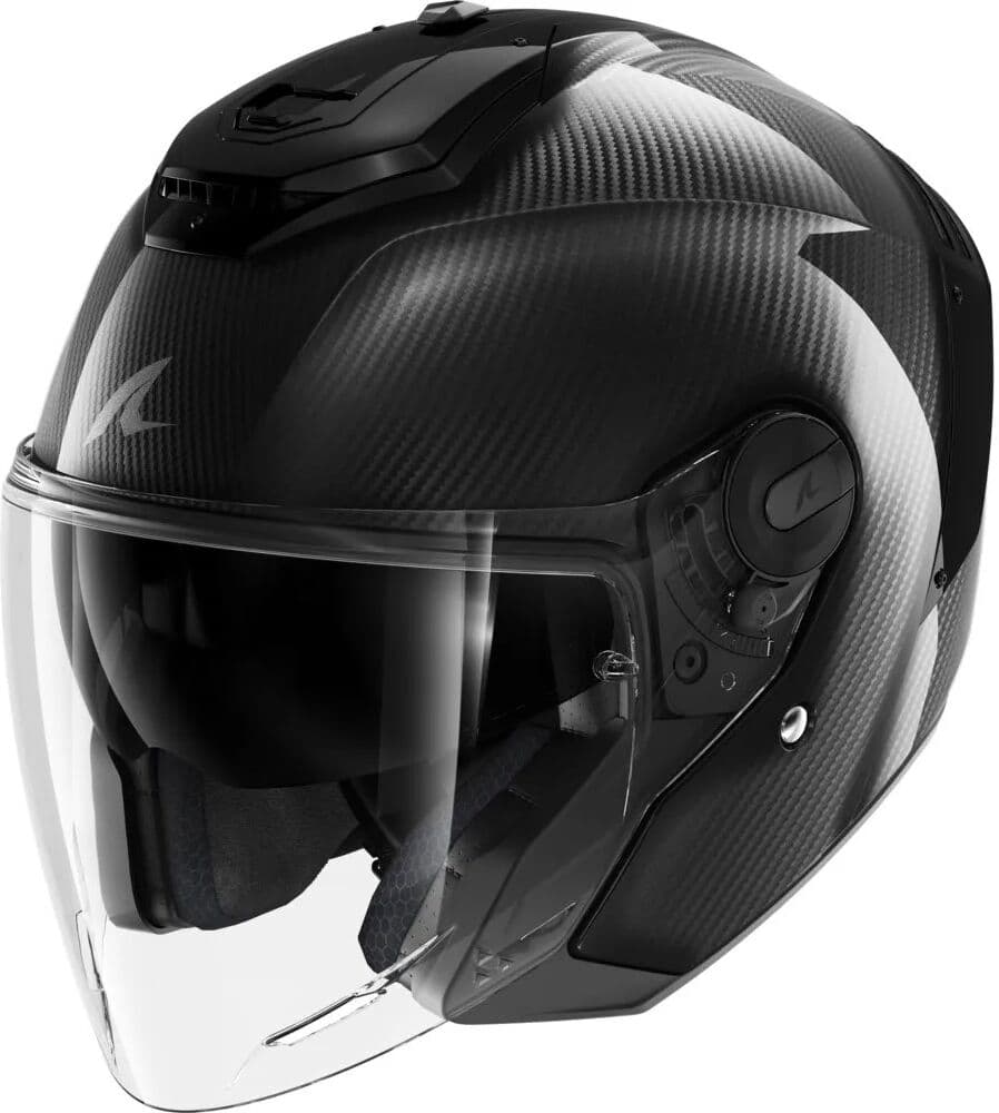 Shark Casco Jet Rs Jet Carbon Blank Glossy / Carbon / Black S