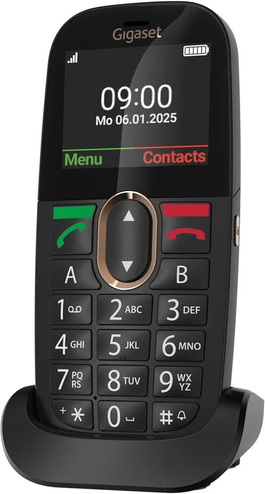 Siemens Teléfono móvil para personas mayores 2,31" GL695 (Negro) - GIGASET