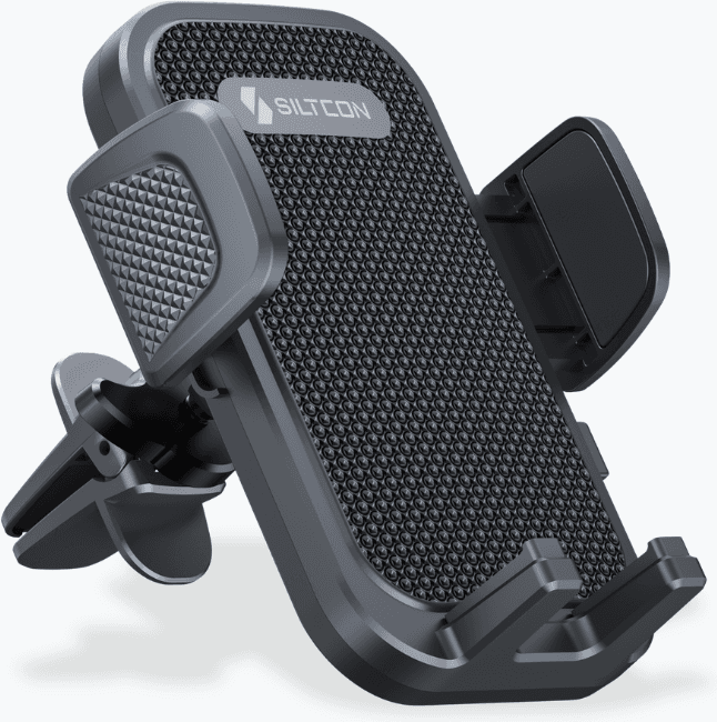 Siltcon® Telefoonhouder Auto Ventilatie - Telefoonhouders Auto - GSM Houder Auto - Auto Accessories - Verstelbaar en 360° Draaibaar - Universeel voor alle Telefoons