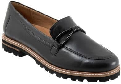 Trotters Fiora - Womens 7 Black Slip On Medium