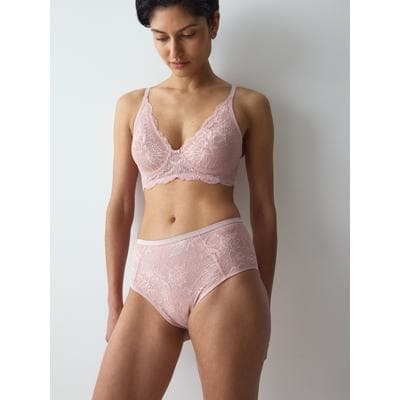 Slip TRIUMPH "Amourette Charm T Maxi02", Damen, Gr. 40, Microtouch, rosa (sophia), Microtouch, Obermaterial: 75% Polyamid, 23% Elasthan, 2% Modal, Unterhosen Slip, Stretch-Spitze