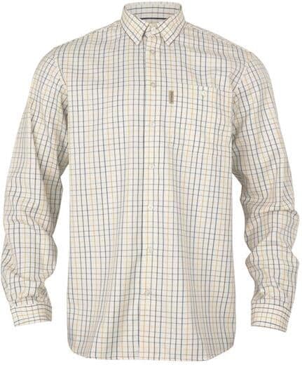 Härkila Haywood Woolblend L/S Shirt Mens, Arrowwood Yellow Check L