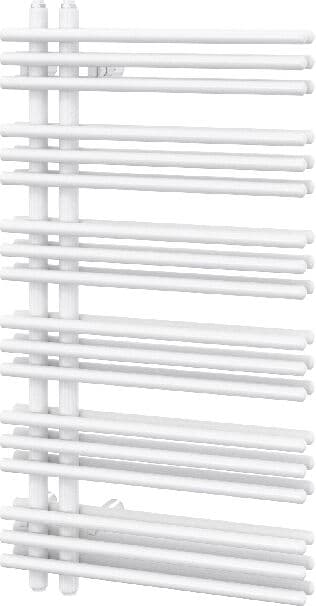 Radiateur design Zehnder Yucca Asym ZY400148G600000 YAD-090-050, 872 x 478 mm, Telegrey 2, RAL 7046, double couche
