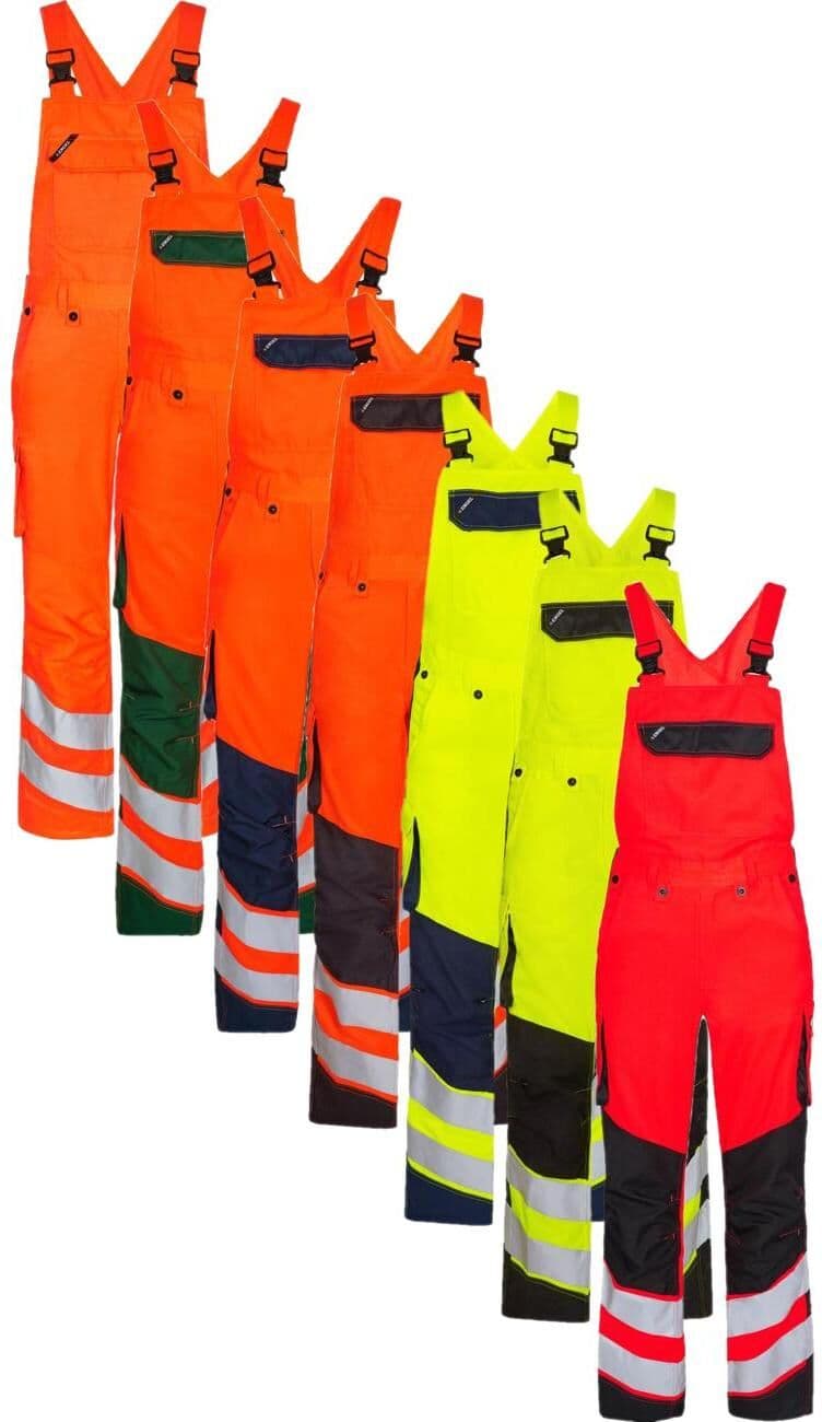 Engel 3545-319 Safety Light Overall / Overalls / Arbejdsoveralls Gul/blue Ink K132