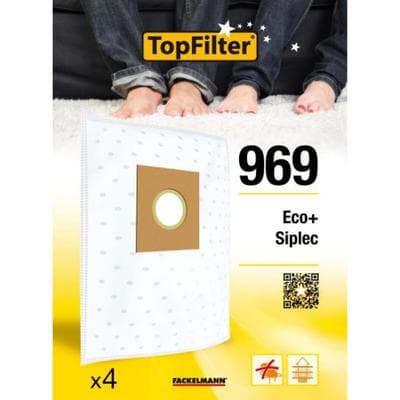 Top Filter 4er-Set Staubsaugerbeutel Eco+ und Siplec L 501 TopFilter Premium