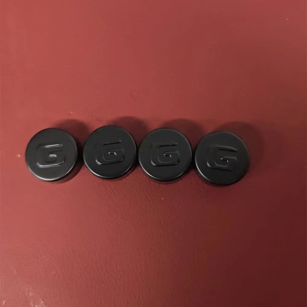 NONE Fit For Benz 2019-2026 G450D G500 G63 W463 464 465 door handles, black embossed G letter decorative cover, replaces the original