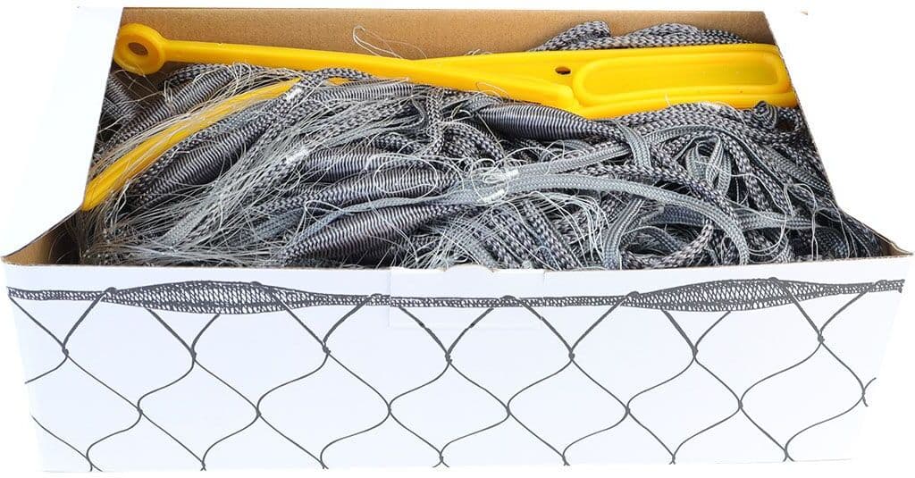 Fiskegarn - Ferskvann - Variabel Maskelengde - 25m X 1,5m - Grå (39 Mm)