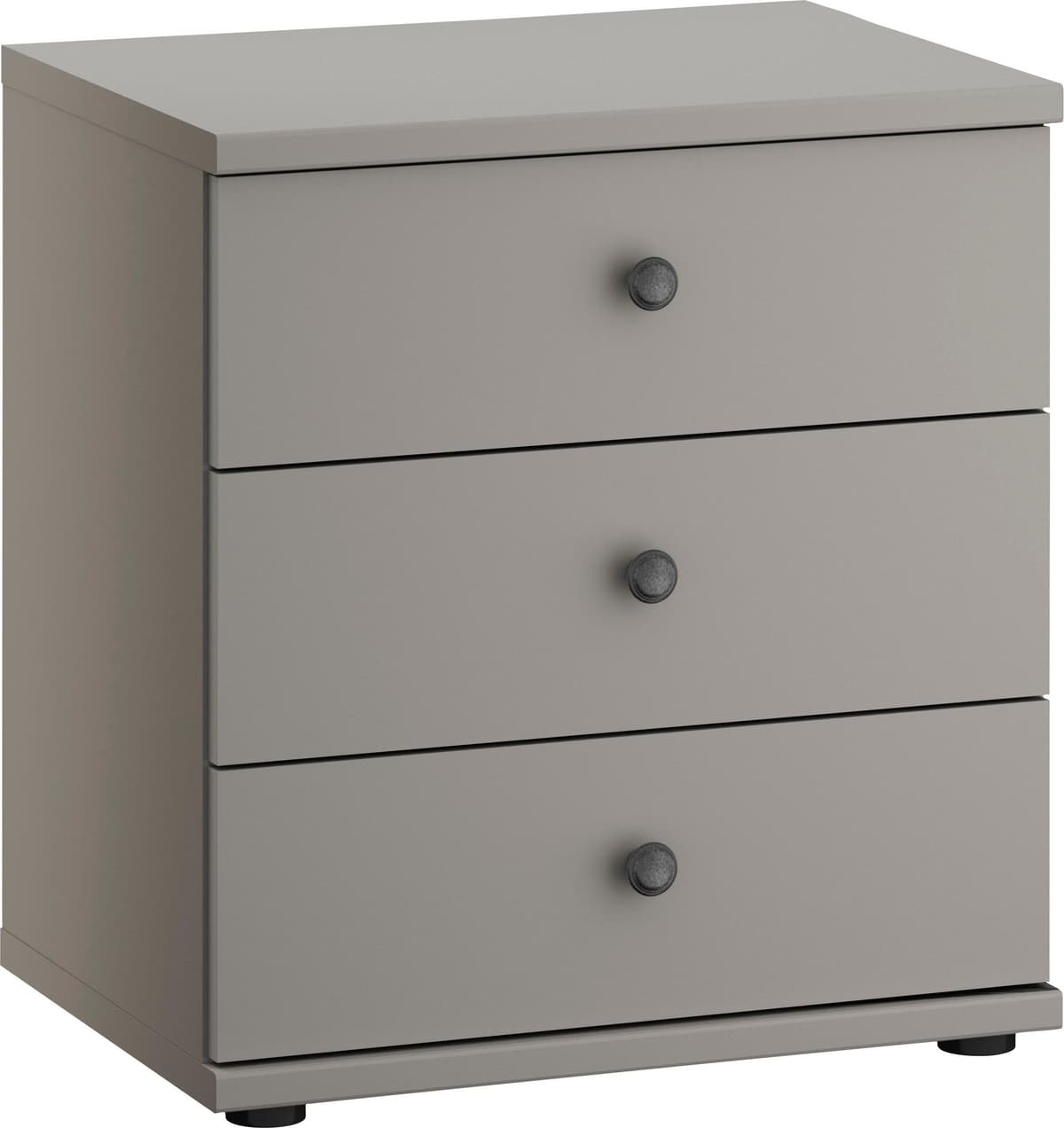 Nachtkonsole WIEMANN "Göteborg", grau (kieselgrau, dekor), B:50cm H:57cm T:36cm, Holzwerkstoff, Sideboards, Nachtkonsole, vormontiert kieselgrau, dekor B/H/T: 50cm x 57cm x 36cm, 3 Stk., 3 Stk.
