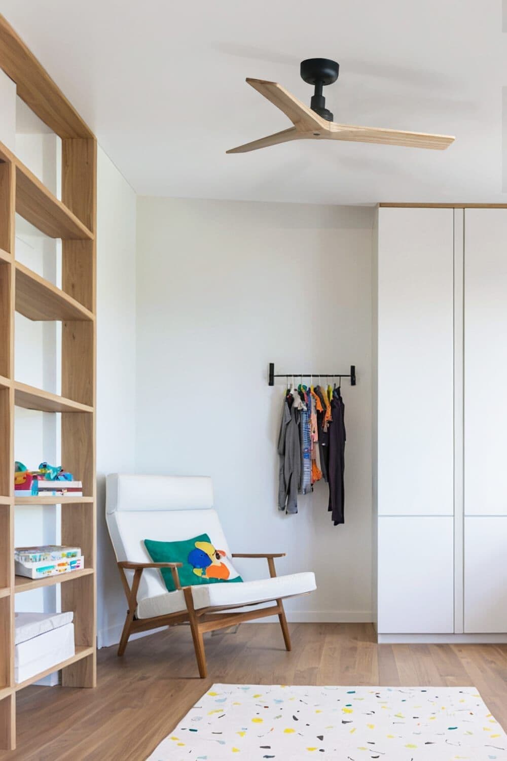 FARO BARCELONA Ventilador sin luz madera de pino pino 92.5x92.5x24 cm