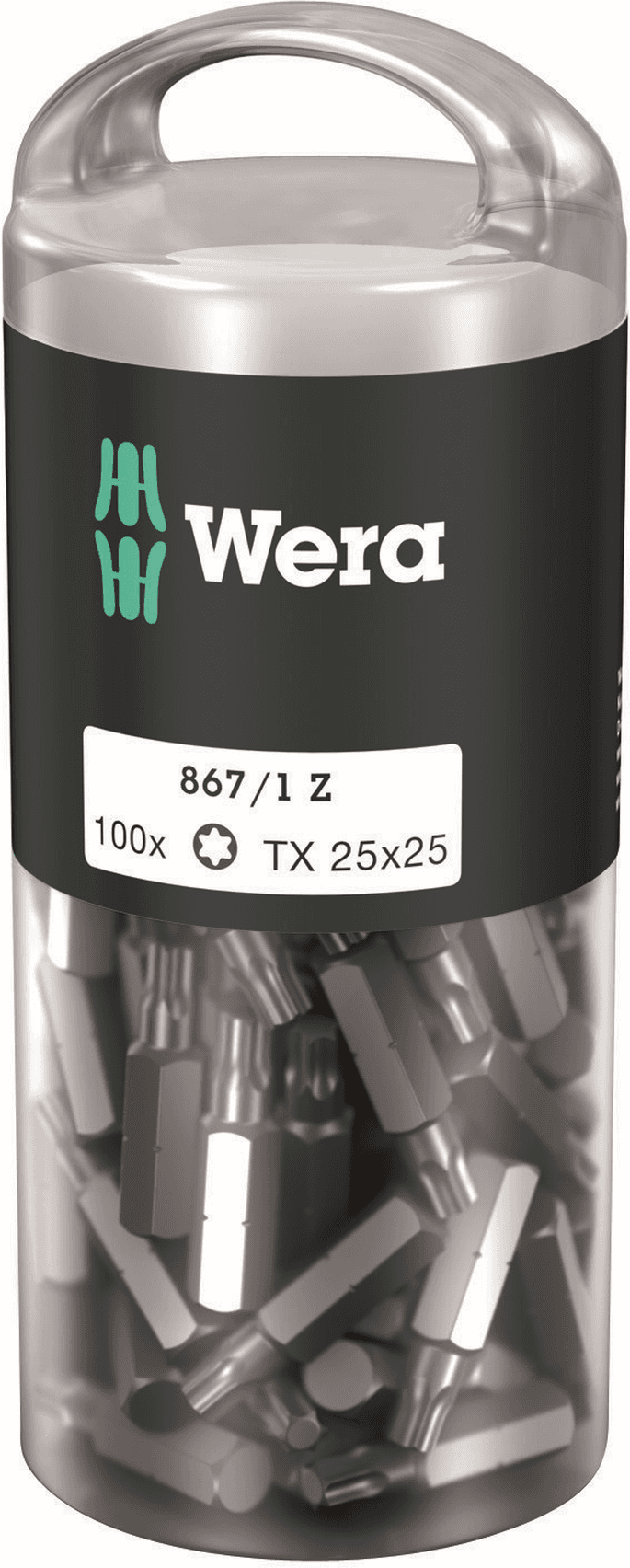 Wera 867/1 - Z Tx 25 X 25 Mm Diy-Boks - Torx-Bit, 100 Deler