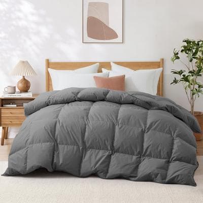 Peace Nest Medium Warmth Goose Feather Down Duvet Insert with Breathable Cotton Cover, Soft & Cozy Comforter